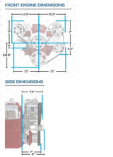 GM Small Block Compatible 327 c.i. Engine - 350 Horsepower - Deluxe Dressed - Polished Pulley Kit - Carbureted