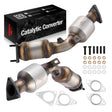 Left and Right 2-PC Catalytic Converter Kit for 2003-2008 Infiniti G35 FX35 M35 & Nissan 350Z 3.5L Flashark