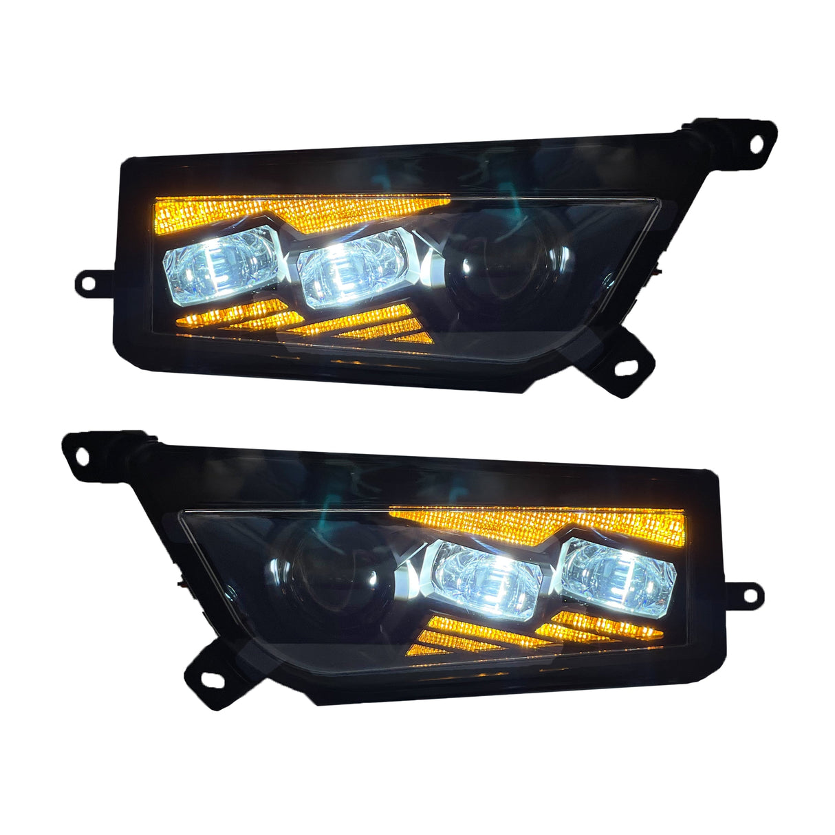 2021 - 2025 Polaris RZR Trail - COMBO: Replacement Headlights + Fangs