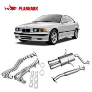Long Tube Header/Catback Exhaust for 1995-1999 BMW E36 323i Flashark