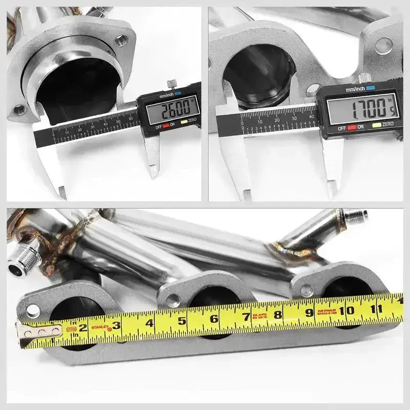 Exhaust Headers for 2007–2011 Jeep Wrangler JK 3.8L V6 – Shorty Design, Stainless Flashark