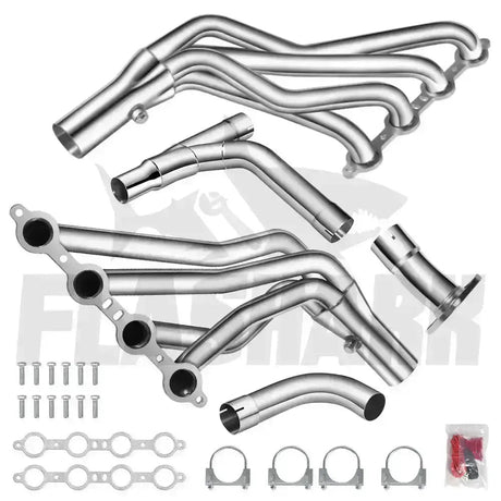 Header for 1999-2006 Chevy Silverado 1500 4.8L/5.3L/6.0L with Optional Cold Air Intake Flashark