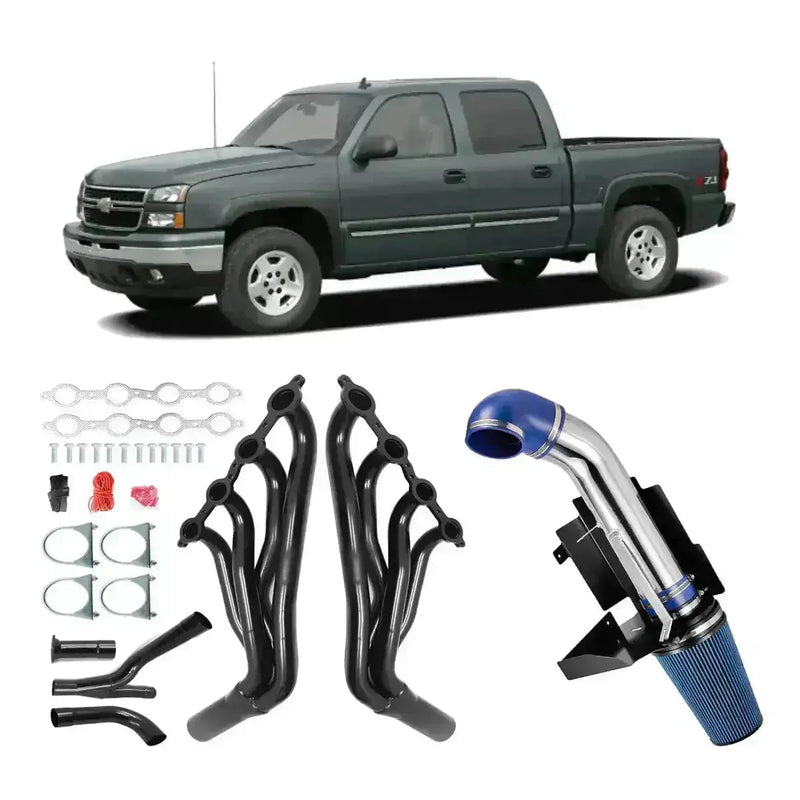 Header for 1999-2006 GMC Sierra 1500 4.8L/5.3L/6.0L with Optional Cold Air Intake Flashark