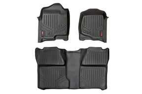 Floor Mats FR & RR Crew Cab Silverado/Sierra 1500/2500HD (07-14) Rough Country