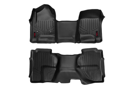 Floor Mats FR & RR OV Hump Ext Cb Silverado/Sierra 1500/2500HD/3500HD 2WD/4WD Rough Country