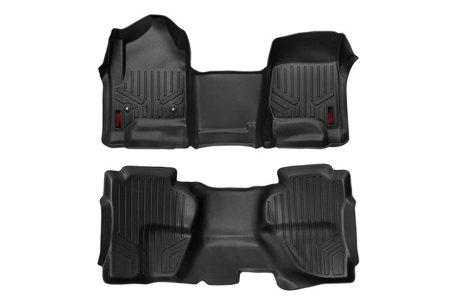Floor Mats FR & RR OV Hump Ext Cb Silverado/Sierra 1500/2500HD/3500HD 2WD/4WD Rough Country