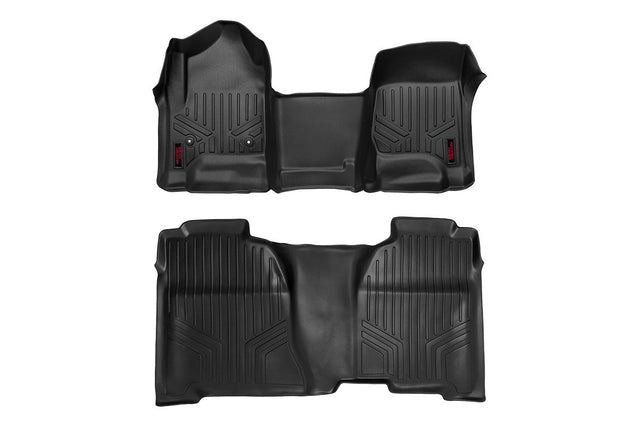 Floor Mats FR & RR OV Hump Crew Silverado/Sierra 1500/2500HD/3500HD 2WD/4WD Rough Country