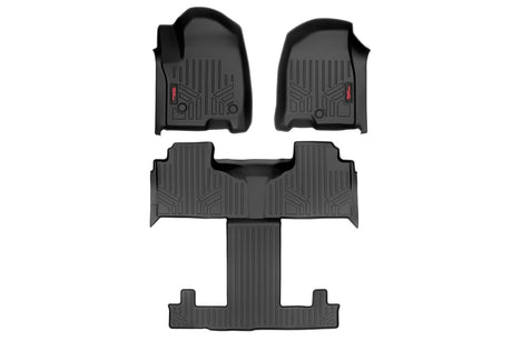 Floor Mats FR & RR FR/RR Bucket Chevy/GMC Tahoe/Yukon 2WD/4WD (21-26) Rough Country