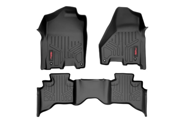 Floor Mats FR & RR Quad Cab Ram 1500 2WD/4WD (2012-2018 & Classic) Rough Country