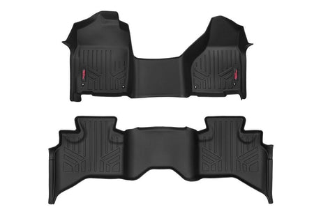 Floor Mats One Piece FR & RR Quad Cab Ram 1500 2WD/4WD (2012-2018 & Classic) Rough Country