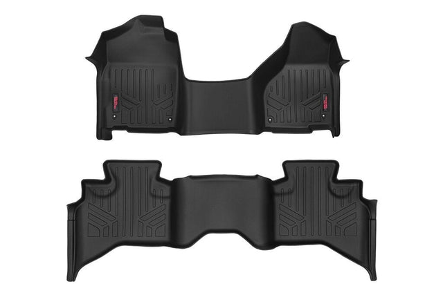 Floor Mats One Piece FR & RR Quad Cab Ram 1500 2WD/4WD (2012-2018 & Classic) Rough Country