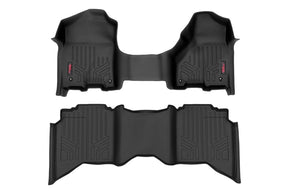 Floor Mats FR & RR Crew/Mega Cab Ram 1500 2WD/4WD (2012-2018 & Classic) Rough Country
