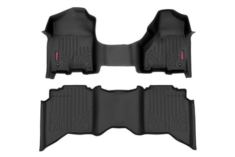 Floor Mats FR & RR Crew/Mega Cab Ram 1500 2WD/4WD (2012-2018 & Classic) Rough Country