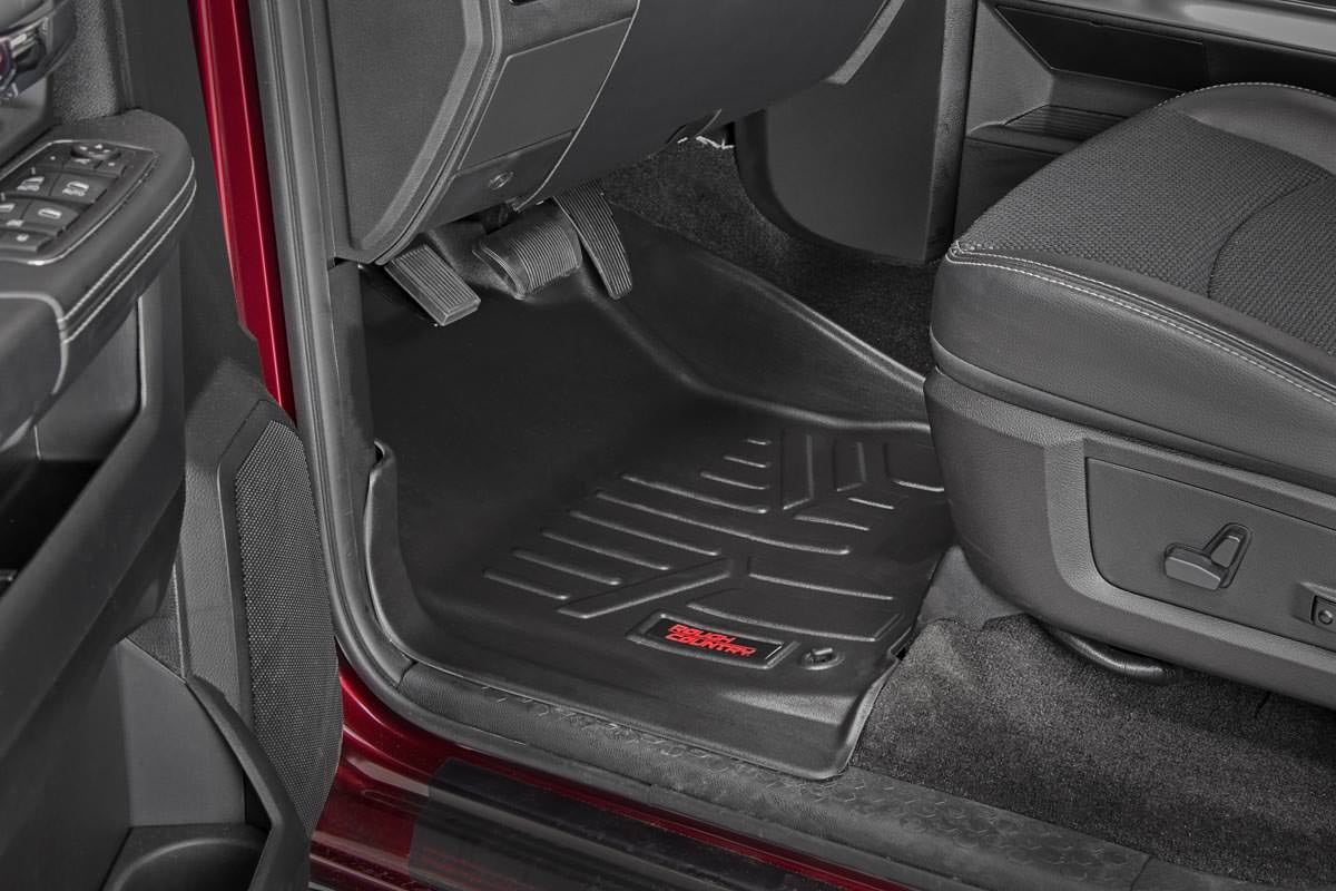 Heavy Duty Floor Mats [Front] - For 12-18 Dodge Ram, Crew/ Mega Cab Rough Country