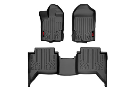 Floor Mats FR & RR Ford Ranger 2WD/4WD (2019-2023) Rough Country