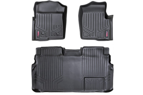 Floor Mats FR & RR 2 Ret Hook Ford F-150 2WD/4WD (2011-2014) Rough Country