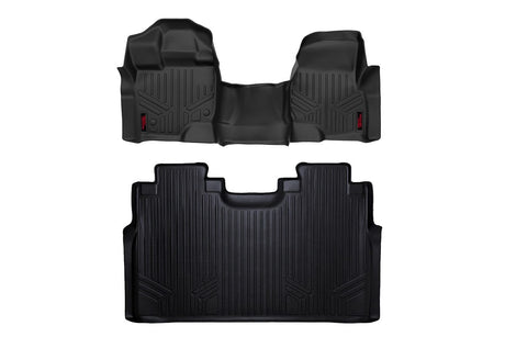 Floor Mats FR & RR Over Hump Ford F-150 (15-26)/F-150 Lightning (22-26)/Raptor (17-25) Rough Country