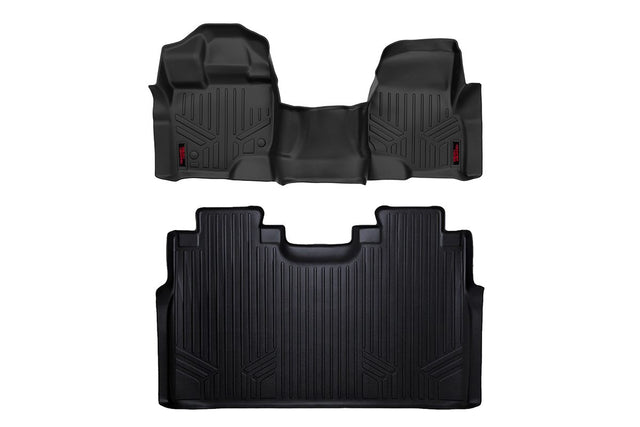 Floor Mats FR & RR Over Hump Ford F-150 (15-26)/F-150 Lightning (22-26)/Raptor (17-25) Rough Country