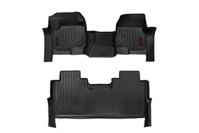 Floor Mats FR & RR FR Bench Ford F-250/F-350 Super Duty 2WD/4WD (17-26) Rough Country