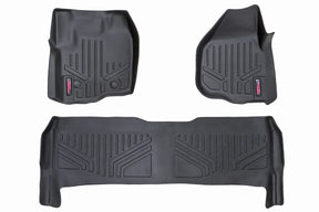 Floor Mats FR & RR Raised FR Pedal Ford F-250/F-350 Super Duty (12-16) Rough Country
