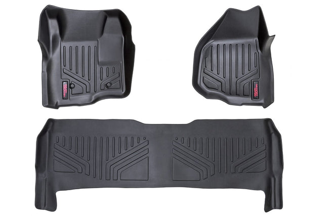 Floor Mats FR & RR Depressed Pedal Ford F-250/F-350 Super Duty (11-16) Rough Country