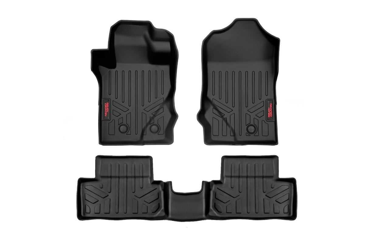 Floor Mats Front & Rear Ford Bronco (2 Door) 4WD (2021-2025) Rough Country
