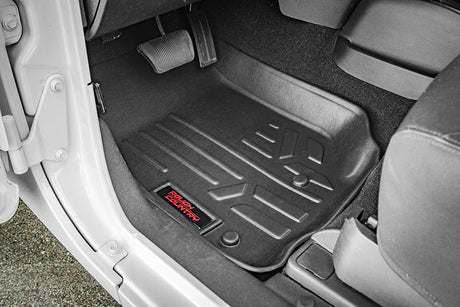 Heavy Duty Floor Mats Front/Rear-18-20 Jeep Wrangler JL Unlimited Rough Country