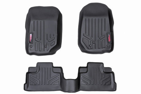 Floor Mats FR & RR 4 Door Jeep Wrangler Unlimited 2WD/4WD (2007-2013) Rough Country