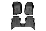 Floor Mats FR & RR RR Non-Lock Jeep Gladiator JT 4WD (2020-2025) Rough Country