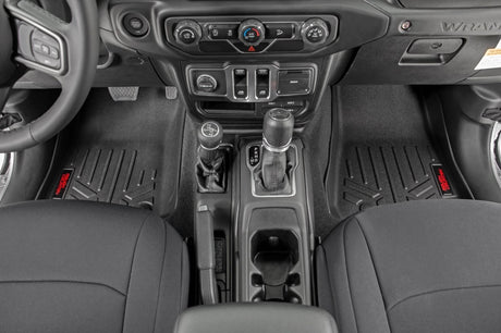 Floor Mats FR & RR RR Non-Lock Jeep Gladiator JT 4WD (2020-2025) Rough Country