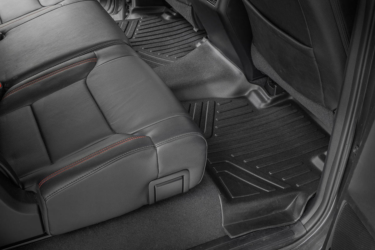 Floor Mats FR & RR CrewMax Toyota Tundra 2WD/4WD (2014-2021) Rough Country