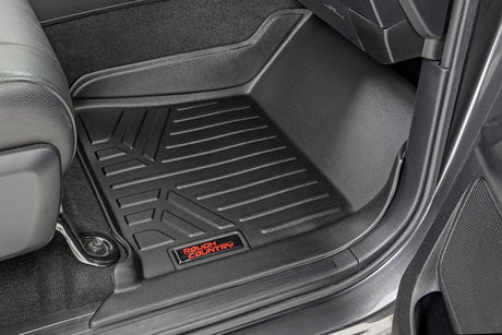 Floor Mats FR & RR CrewMax Toyota Tundra 2WD/4WD (2014-2021) Rough Country