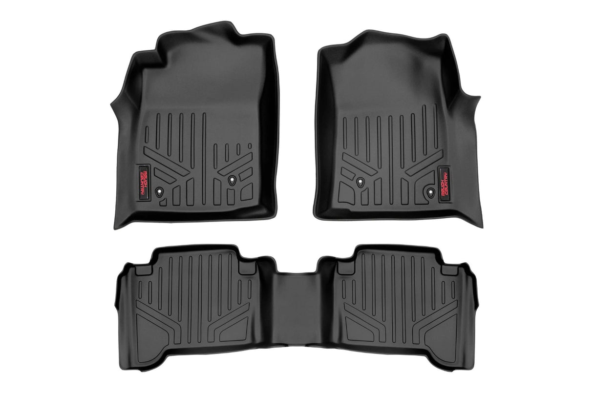 Floor Mats Front and Rear Double Cab Toyota Tacoma 2WD/4WD (2005-2011) Rough Country