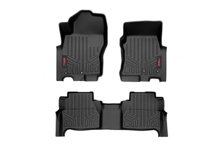 Floor Mats FR & RR Crew Cab Nissan Frontier 2WD/4WD (2022-2026) Rough Country