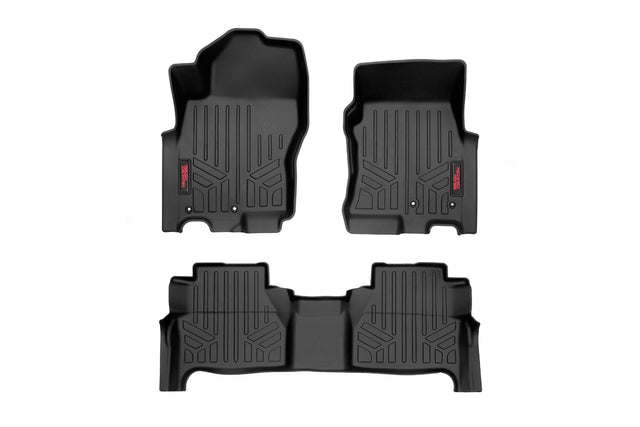 Floor Mats FR & RR Crew Cab Nissan Frontier 2WD/4WD (2022-2026) Rough Country