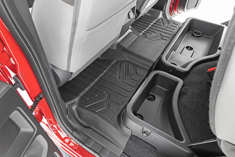 Floor Mats FR & RR Crew Cab Nissan Frontier 2WD/4WD (2022-2026) Rough Country