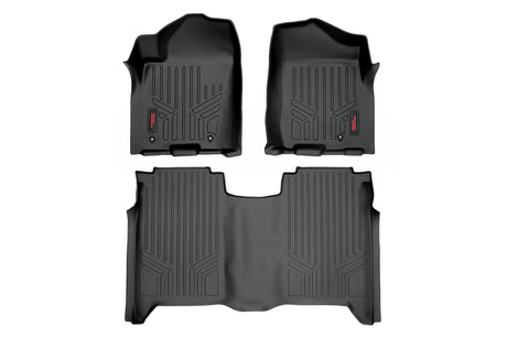Floor Mats FR & RR Crew Cab Nissan Titan 2WD/4WD (2004-2015) Rough Country