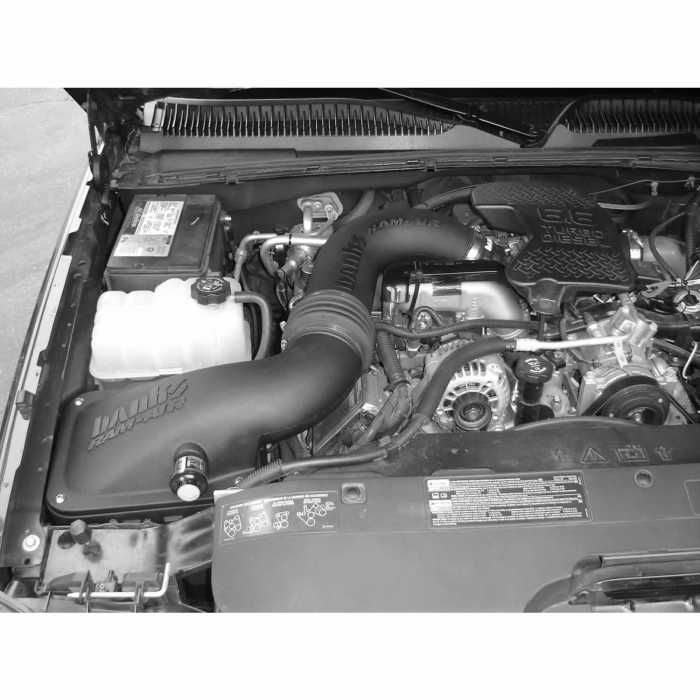Ram-Air Cold-Air Intake System, Dry Filter for use with 2004-2005 Chevy/GMC 6.6L, LLY