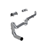 MBRP S6005PLM 4 inch Down-Pipe Back Aluminized Single Exit Exhaust Kit -No Muffler | 2001-2004 GM Silverado/Sierra 2500HD/3500HD 6.6L Duramax LB7