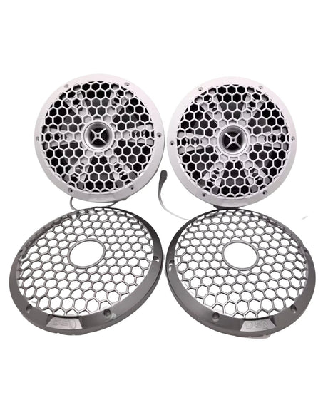 Down4Sound M3 80 | 8" 200W RMS Marine RGB LED Coaxial Speakers (Pair) Down4Sound