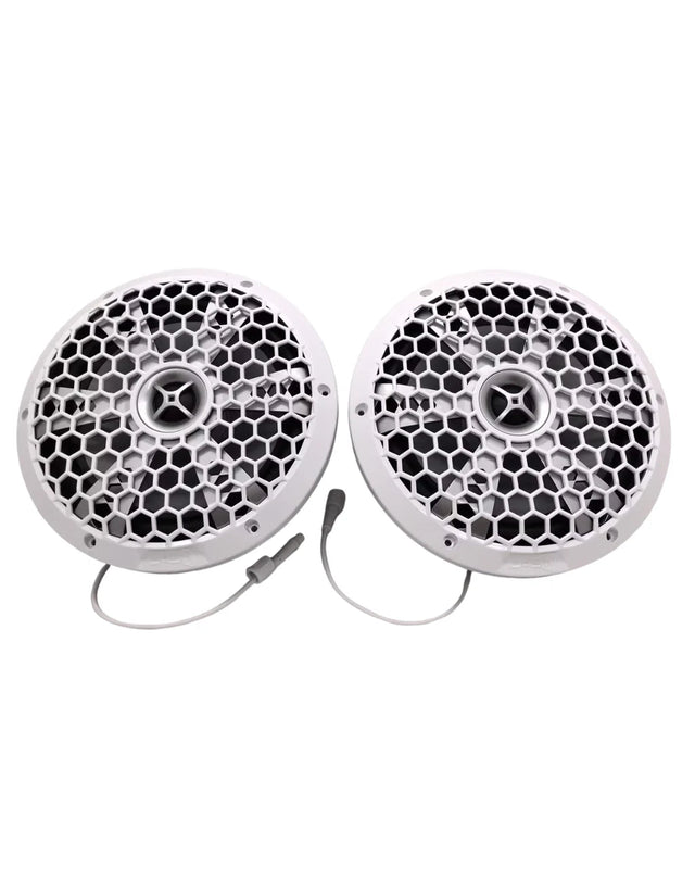 Down4Sound M3 80 | 8" 200W RMS Marine RGB LED Coaxial Speakers (Pair) Down4Sound