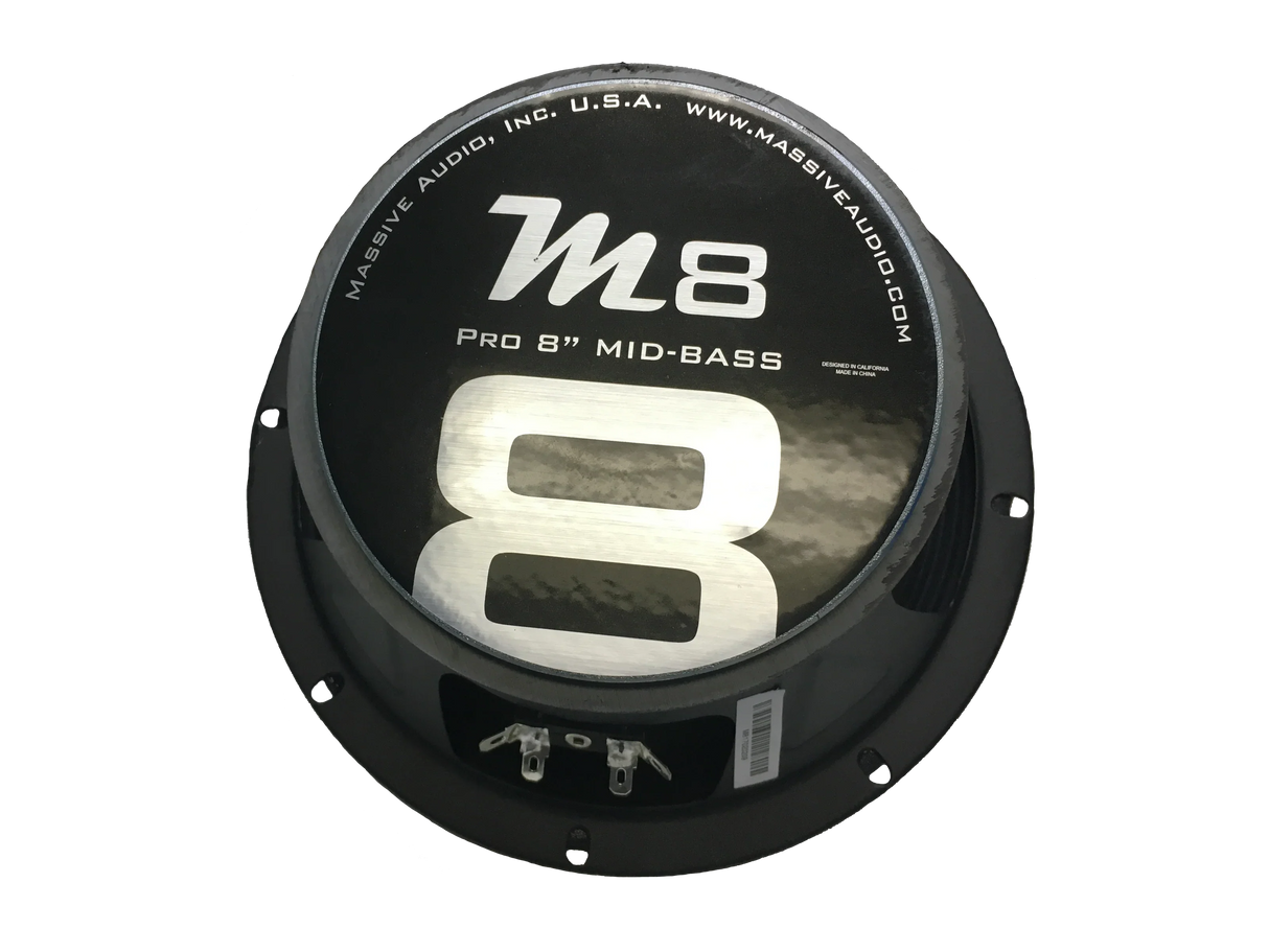(CLEARANCE) M8 - 8" 150 Watt 8 Ohm Mid-Range Speaker (Higher SQ Frequencies)