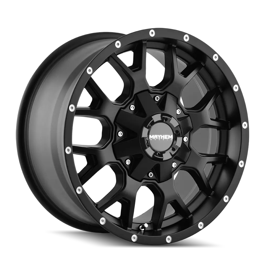Mayhem Warrior 8015 part 8015-2952MB matte black - front face view