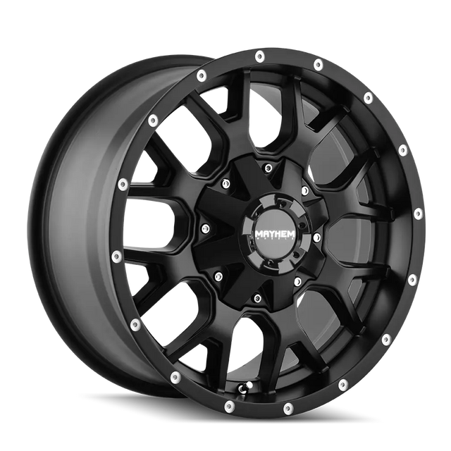 Mayhem Warrior 8015 part 8015-2952MB matte black - front face view