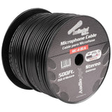 500 Ft Microphone Cable (MC-4 BLK) Audiopipe