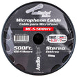 500 Ft Microphone Cable with Woven Jacket (MC-5-500WV) Audiopipe