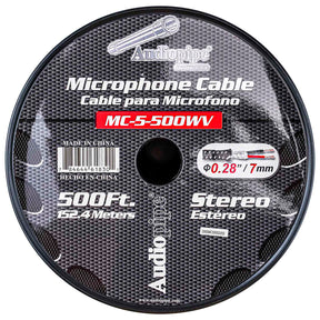 500 Ft Microphone Cable with Woven Jacket (MC-5-500WV) Audiopipe