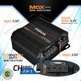 PRV MDX1200.2 1 Ohm Amplifier PRV Audio