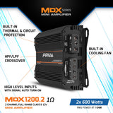 PRV MDX1200.2 1 Ohm Amplifier PRV Audio