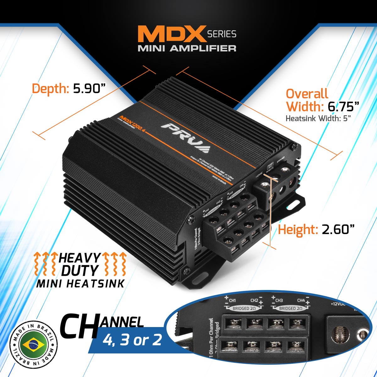 PRV 1200 Watts Car Stereo Bundle PRV Audio